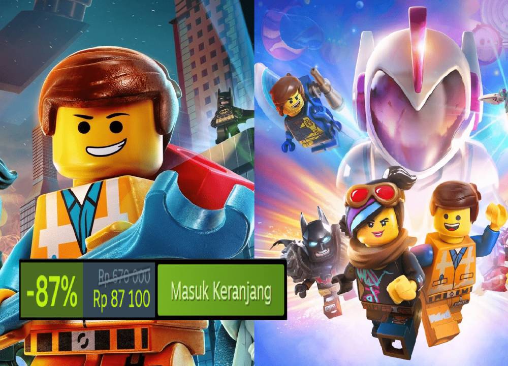 cover duologi LEGO Movie Videogame (dok. TT Games/LEGO Movie Videogame Bundle)
