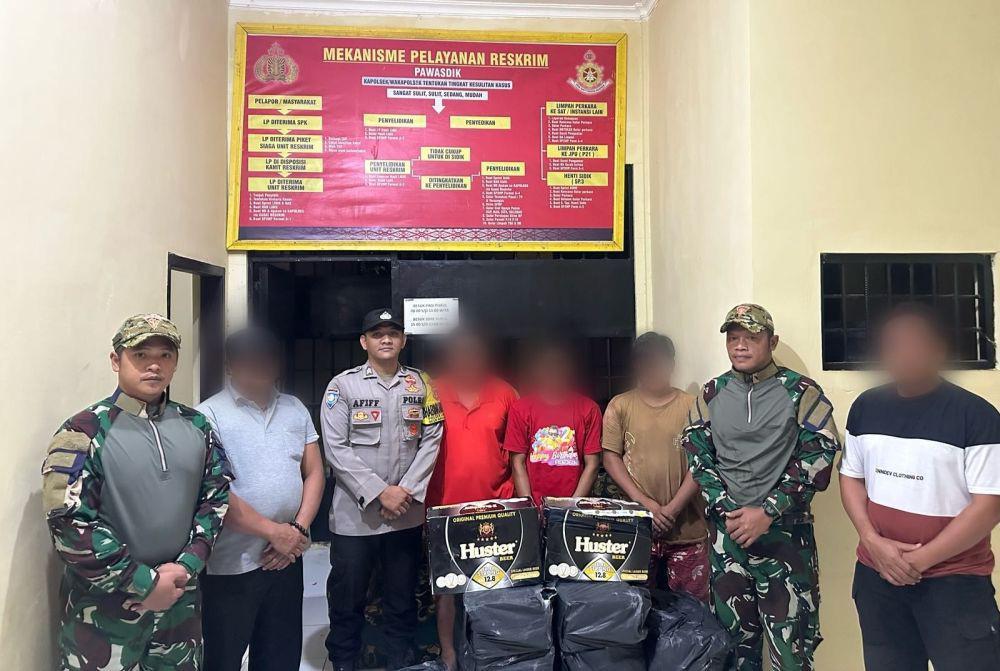Penyelundupan Miras dari Malaysia Digagalkan di Perbatasan Kaltara