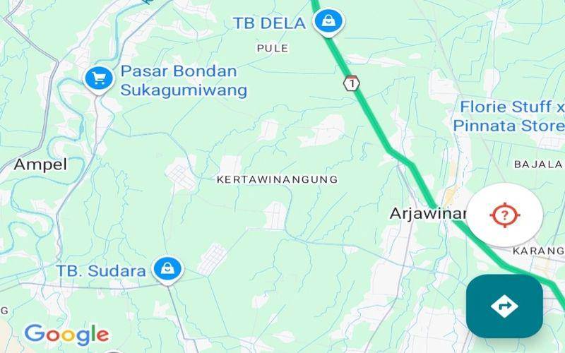 cara cek jalan macet di Google Maps (dok. pribadi/Jubaedah Haryani)