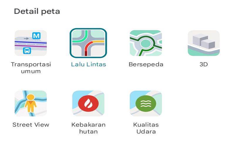 cara cek jalan macet di Google Maps (dok. pribadi/Jubaedah Haryani)
