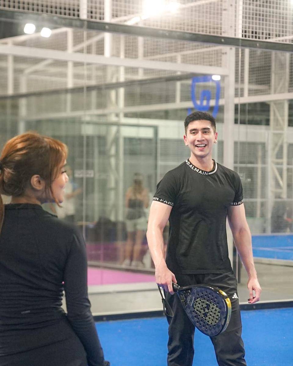 Verrell Bramasta main padel bareng Shin Tae Yong (instagram.com/bramastavrl)