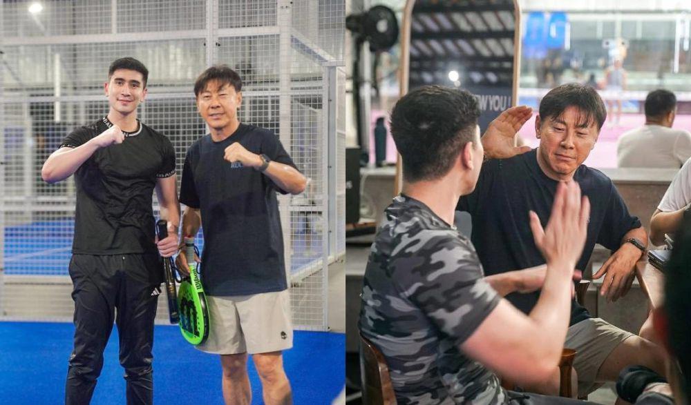 7 Potret Verrell Main Padel dengan Shin Tae Yong, Lanjut Velocity!