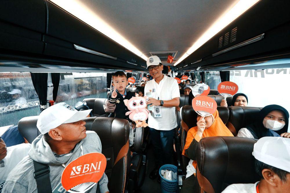 Mudik Gratis 2025, BNI Lepas 121 Bus Menuju Purwokerto hingga Padang