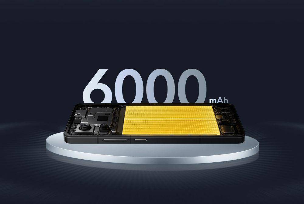 ilustrasi pengisina daya baterai 6000 mAh milik POCO F7 (po.co)