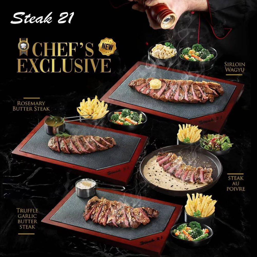 Potret menu Chef Exclusive Food di Steak 21 (instagram.com/steak21_id)