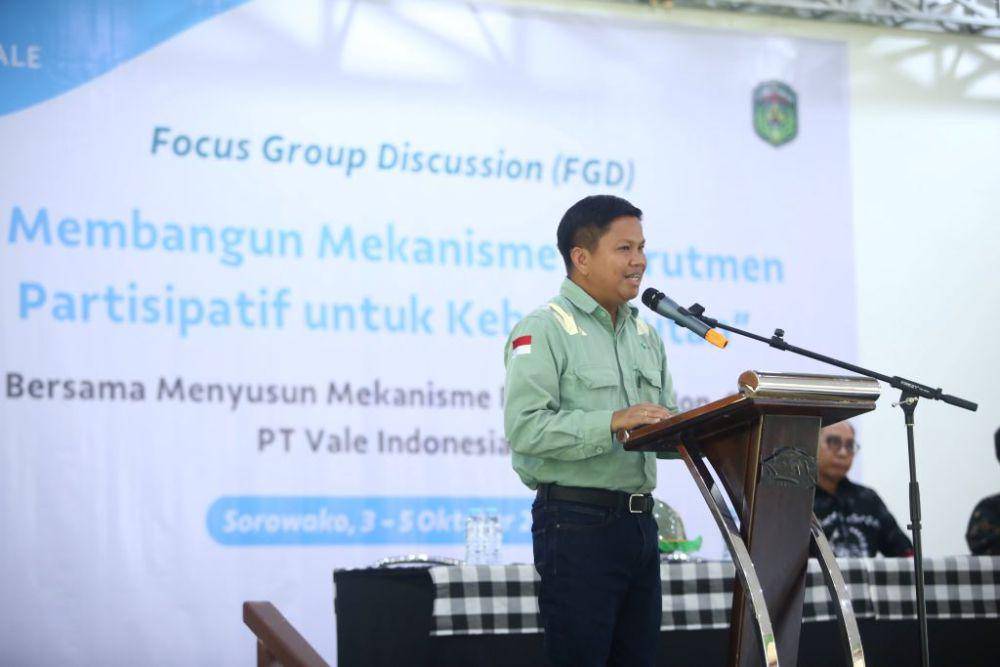 Focus Group Discussion (FGD) bertema “Membangun Mekanisme Rekrutmen Partisipatif untuk Keberlanjutan” yang dihadiri oleh perwakilan dari berbagai elemen masyarakat Luwu Timur (vale.com)
