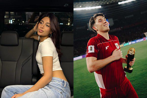 7 Potret Pacar Ole Romeny Nonton Timnas Indonesia Vs Bahrain di GBK