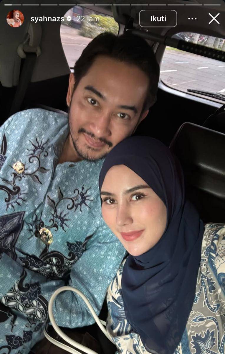 potret Syahnaz Sadiqah dampingi suami lepas bus mudik gratis (Instagram.com/syahnazs)