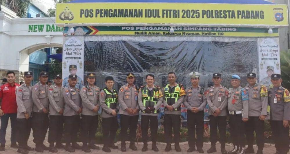 Jamin Keamanan saat Libur Lebaran, Polresta Padang Dirikan 13 Pos