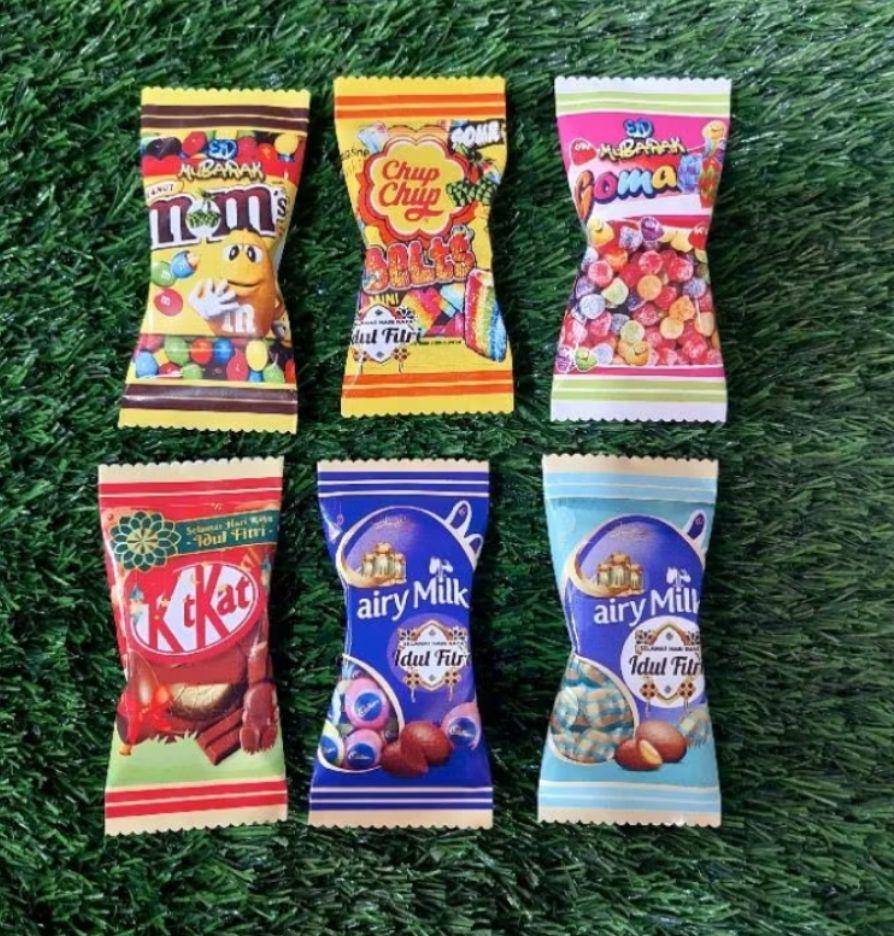 ilustrasi angpau motif permen (Shopee.co.id/ariellshope)