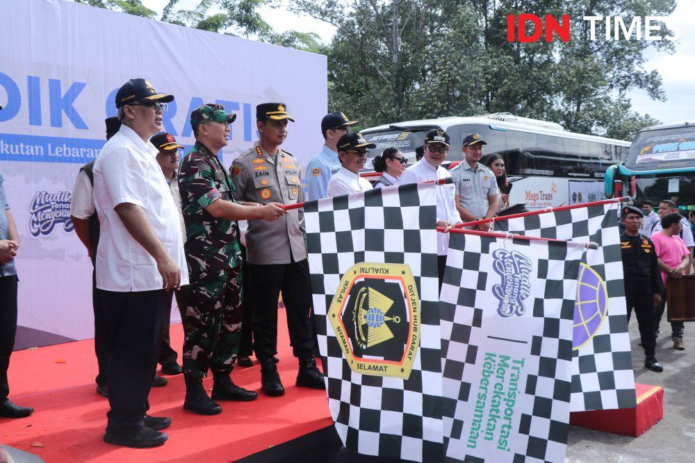 2.992 Orang Mudik Gratis dari Terminal Poris Plawad Tangerang