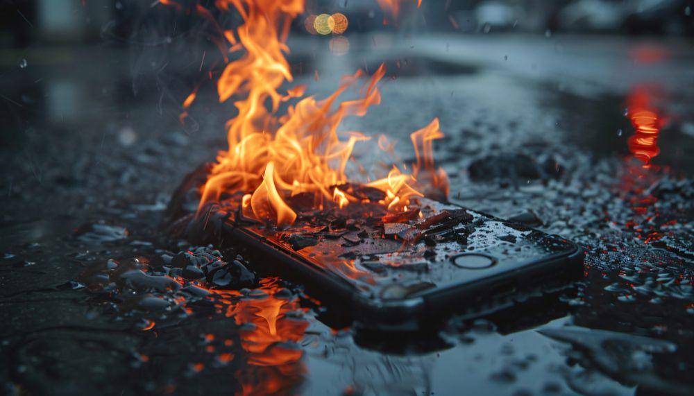 ilustrasi handphone panas (freepik.com/freepik)