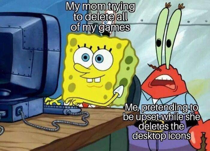 meme kocak SpongeBob tentang ibu (reddit.com/user/made4strings)