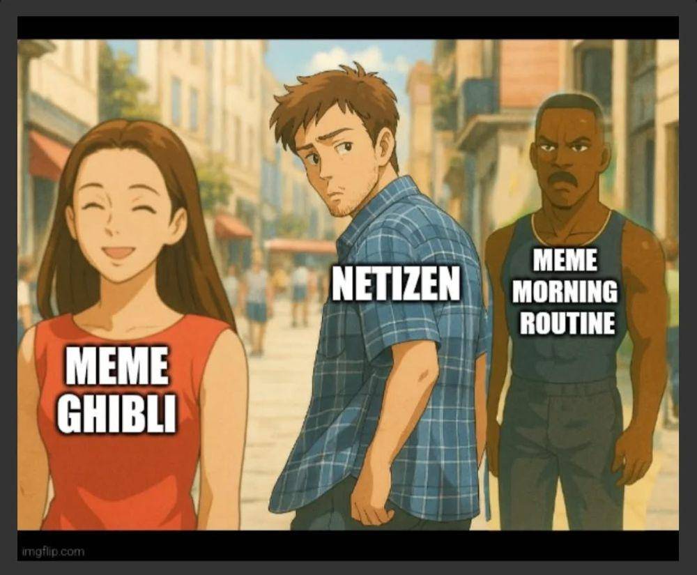 meme tren Ghibli (instagram.com/mimlort)