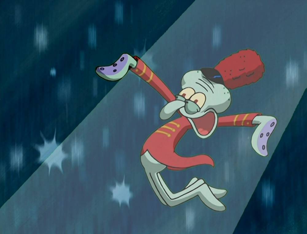 9 Bukti Squidward Juga Punya Momen Bahagia, Gak Melulu Apes!