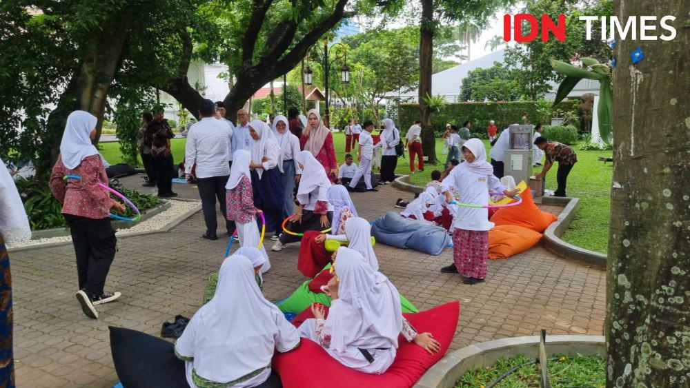 Istana Merdeka Mendadak Jadi Taman Bermain Anak