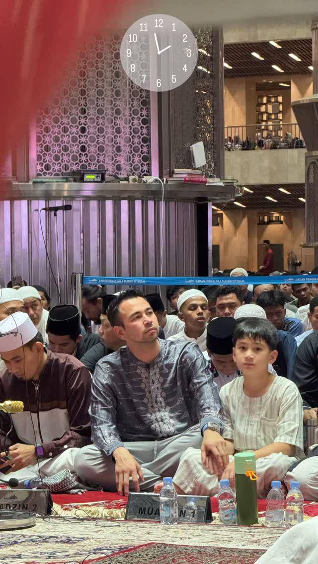 Raffi Ahmad itikaf di masjid (instagram.com/raffinagita1717)
