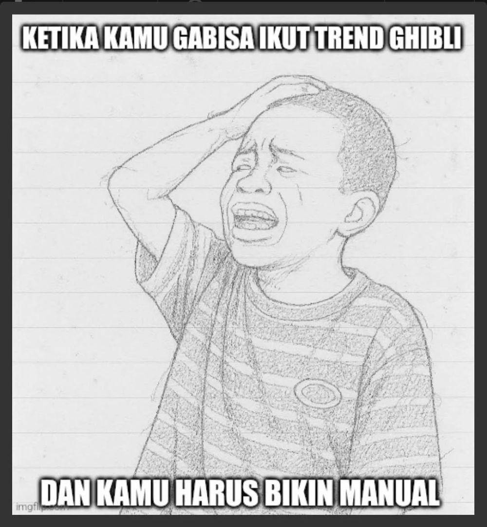 meme tren Ghibli (instagram.com/elitglobal_real)