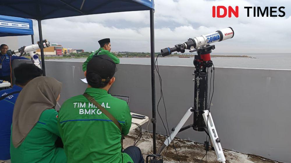 Tertutup Awan saat Hujan, Hilal Tidak Terlihat di Makassar