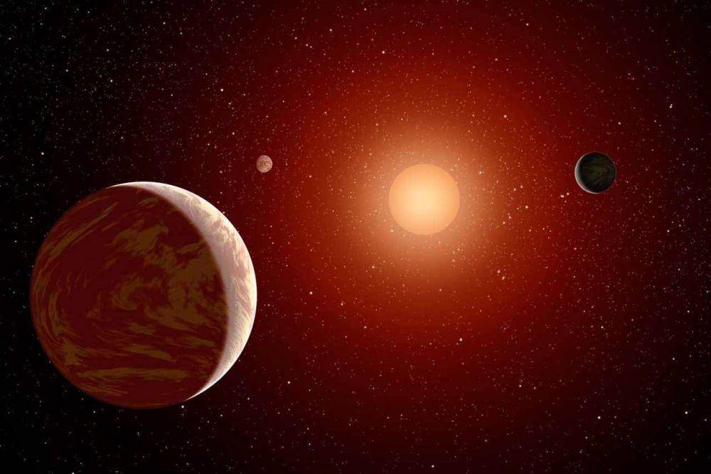 Ilustrasi Bintang Katai dengan 3 planet eksoplanet yang mengorbitnya (NASA.gov)