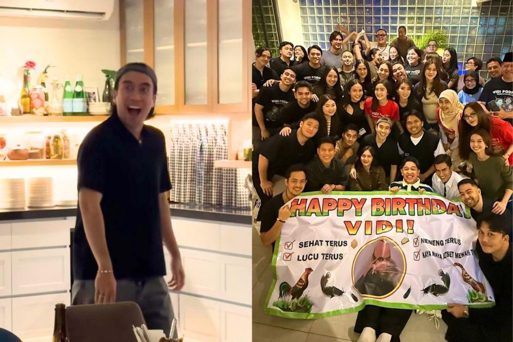 7 Potret Tamu Artis yang Ramaikan Ulang Tahun ke-35 Vidi Aldiano