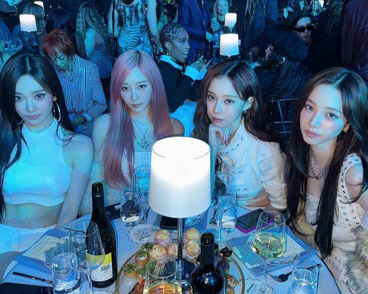 potret aespa di Billboard Women in Music Awards 2025 (instagram.com/aespa)