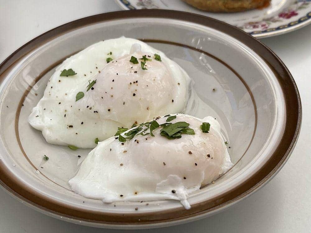 ilustrasi poached egg 