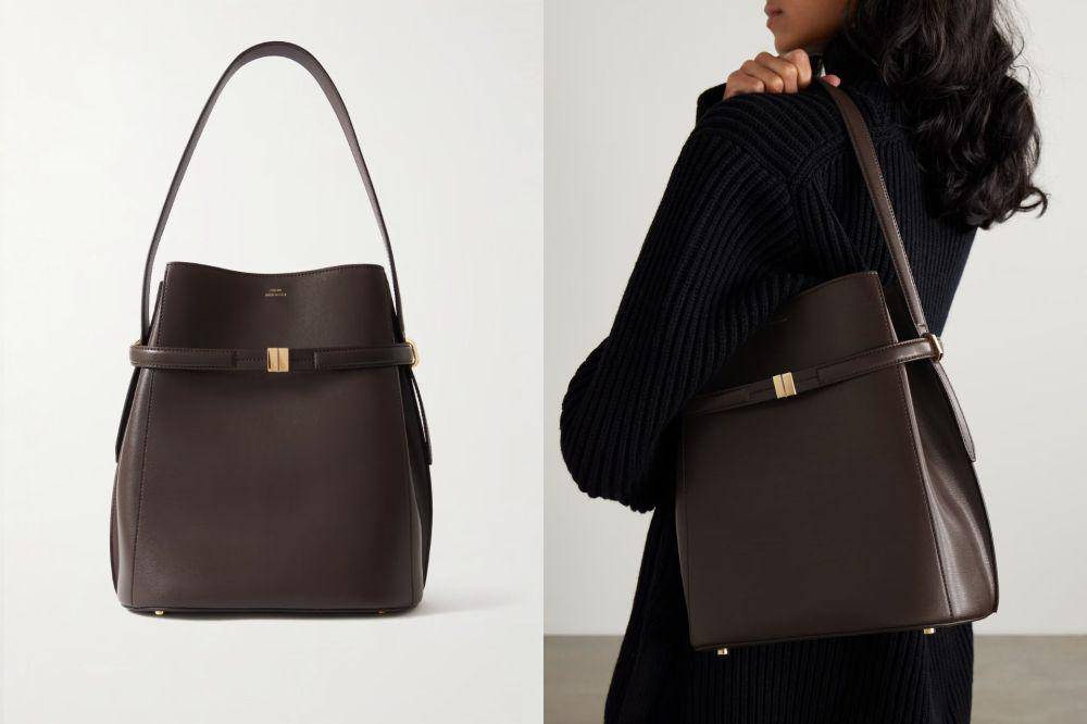 TOTEME - Belted Leather Tote (net-a-porter.com)