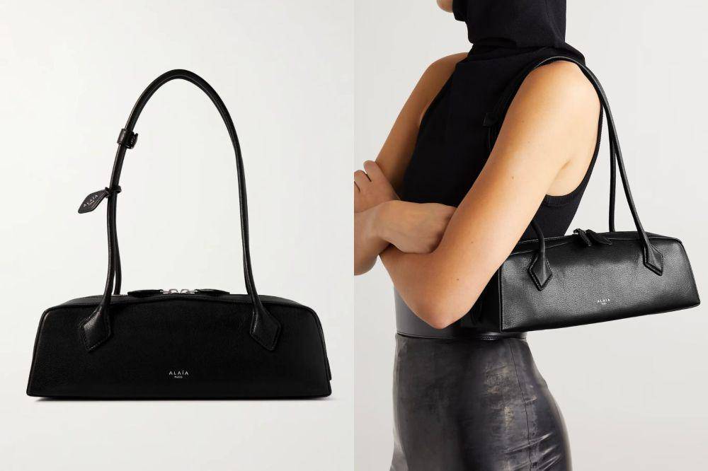 ALAIA - Le Teckel textured-leather shoulder bag (net-a-porter.com)
