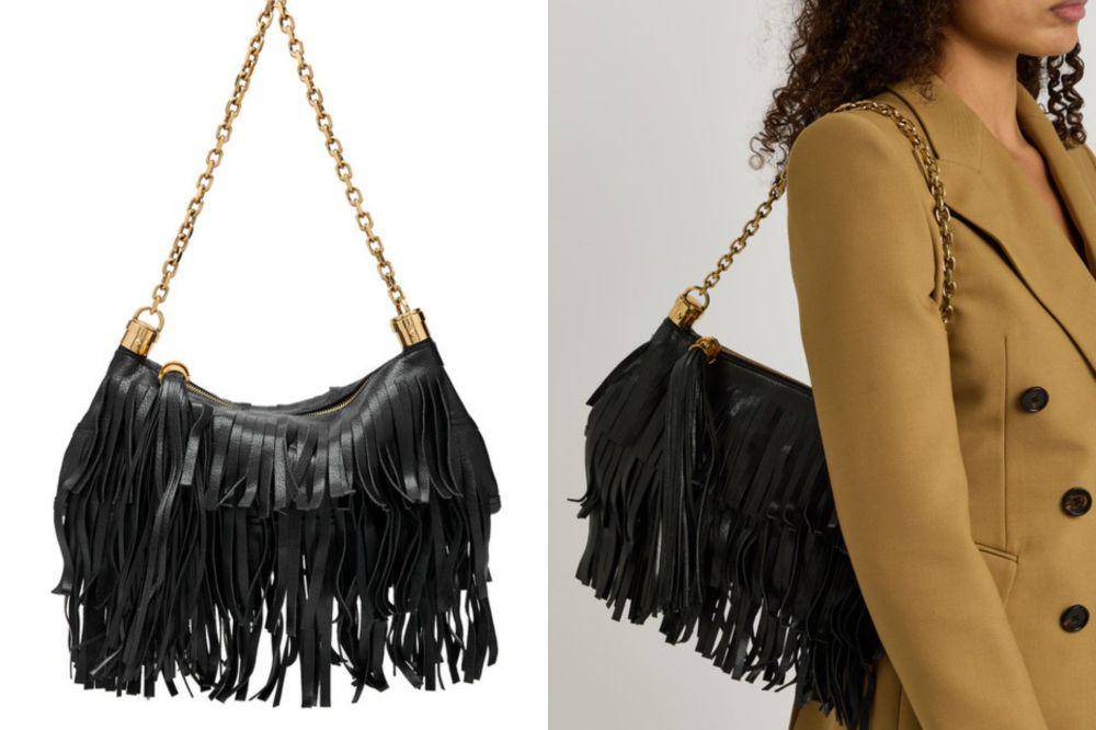 CHLOE - Foulard Fringed Leather Shoulder Bag (harveynichols.com)