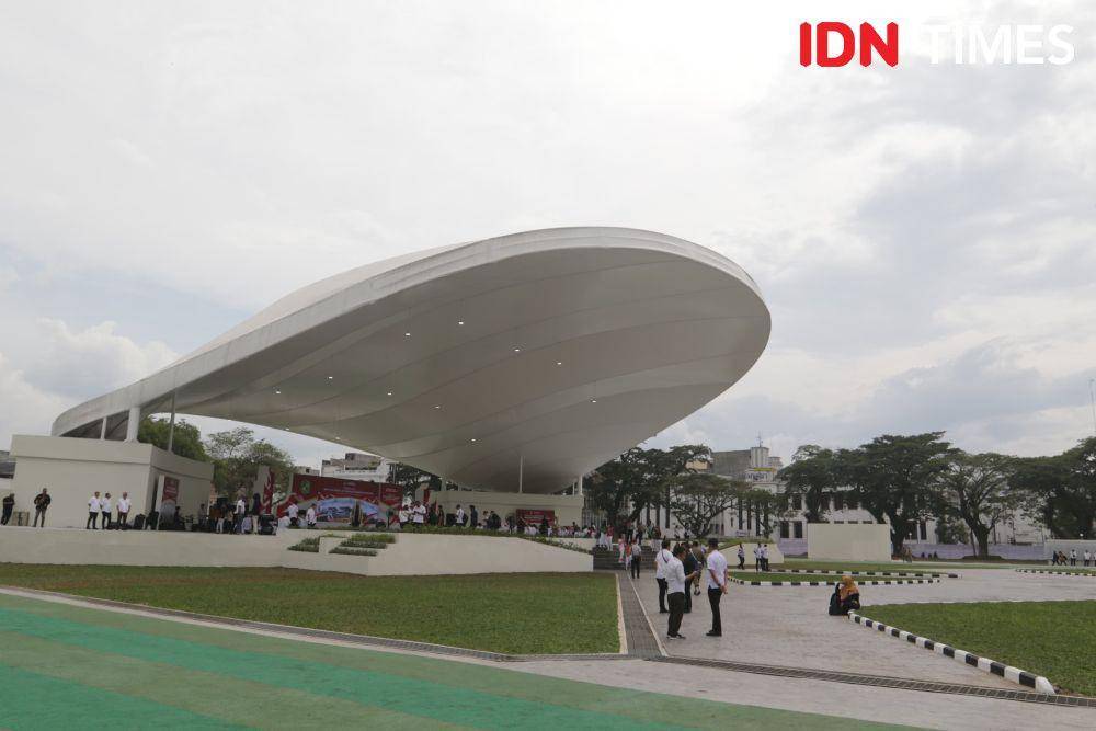 Wajah baru lapangan Merdeka Medan (IDN Times/Doni Hermawan)