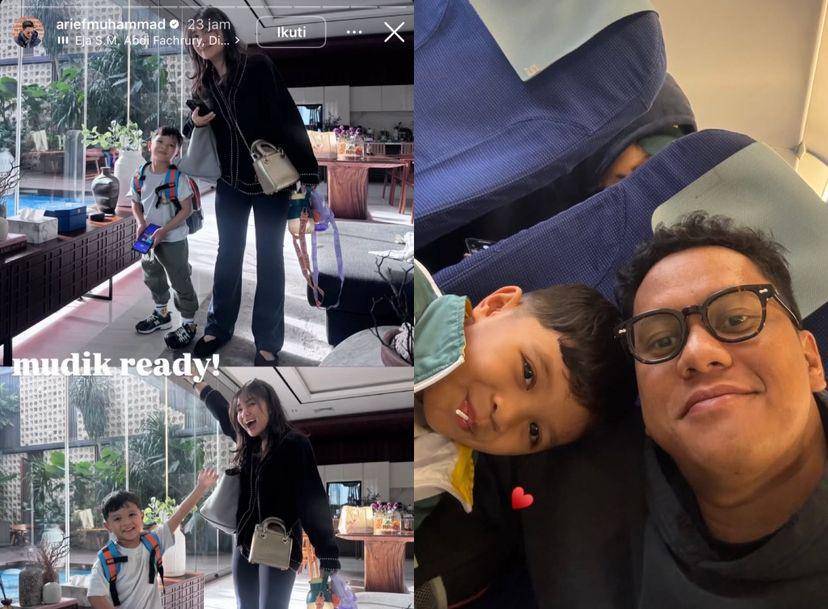 potret artis mudik Lebaran 2025 (Instagram.com/ariefmuhammad)