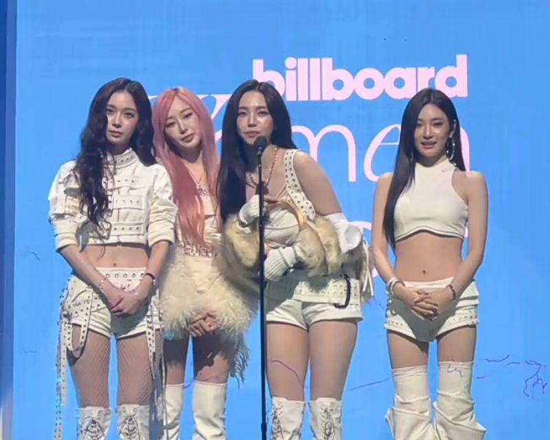 potret aespa di Billboard Women in Music Awards 2025 (instagram.com/billboard)