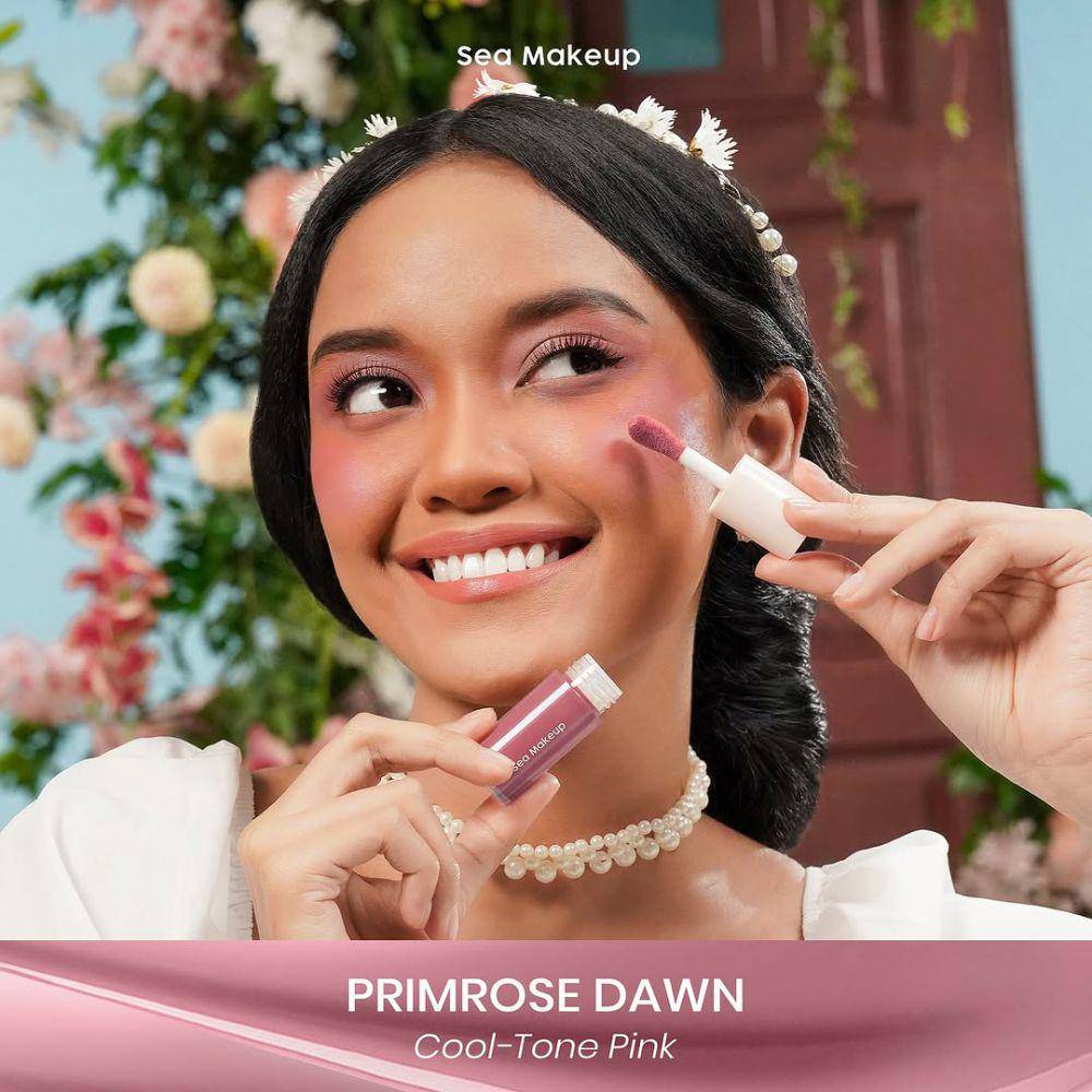 Sea Makeup Vibrant Flushed Liquid Blush Primrose Dawn (instagram.com/seamakeup.id)