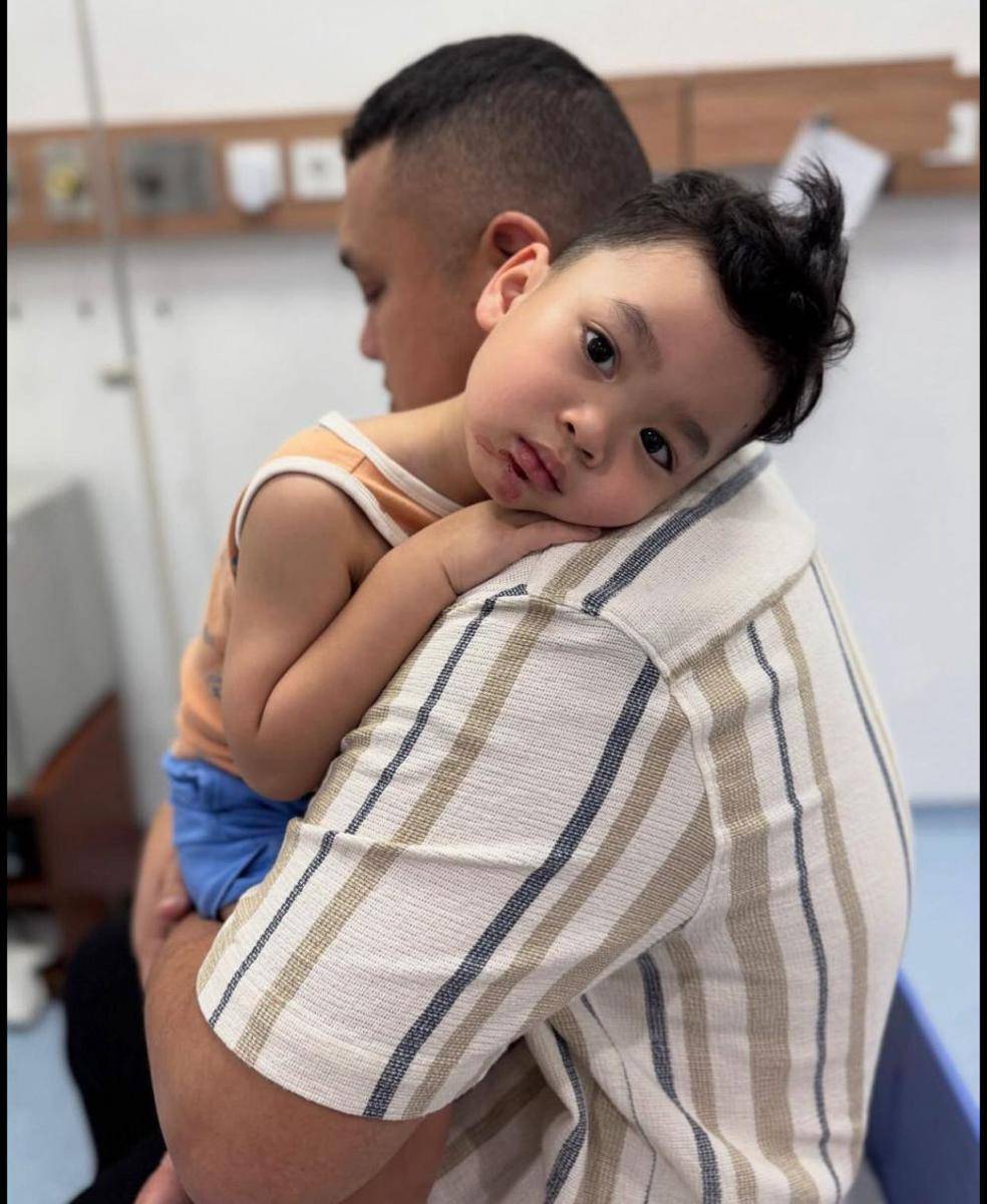 Anak Gilang Dirga dioperasi (Instagram.com/adieztyfersa)