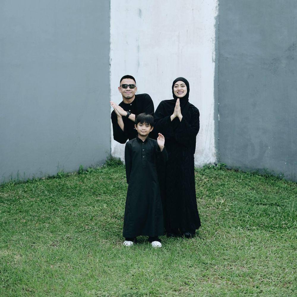 gaya Lebaran keluarga artis (instagram.com/dittopercussion)