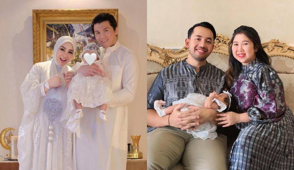 kolase foto artis yang perdana rayakan Lebaran 2025 bareng buah hati (instagram.com/princessyahrini | instagram.com/kikysaputrii)