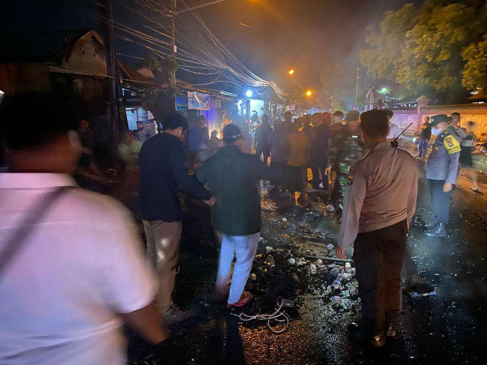 Aparat kepolisian saat turun ke TKP. (dok. Istimewa)