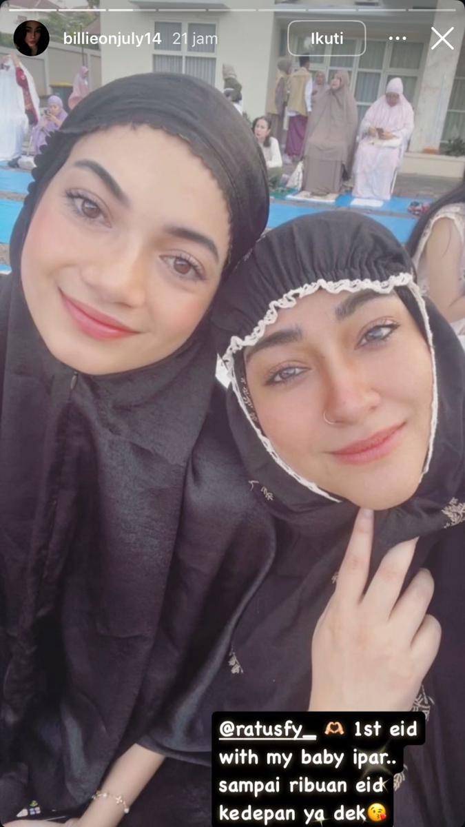 potret Ratu Sofya rayakan Lebaran 2025 bersama keluarga Cornelio Sunny (Instagram.com/billieonjuly14)