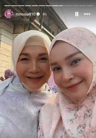 Rossa rayakan Lebaran 2025 (instagram.com/itsrossa910)