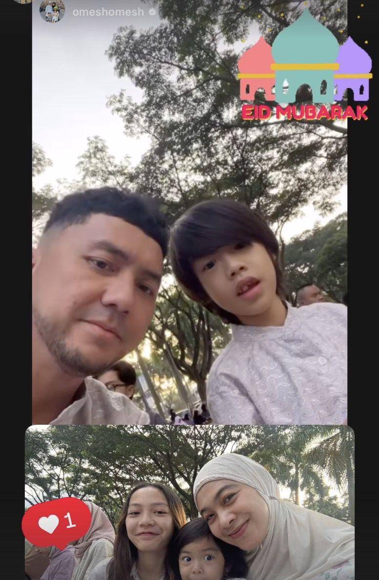 momen artis Salat Id 2025 (instagram.com/dianayulestari)