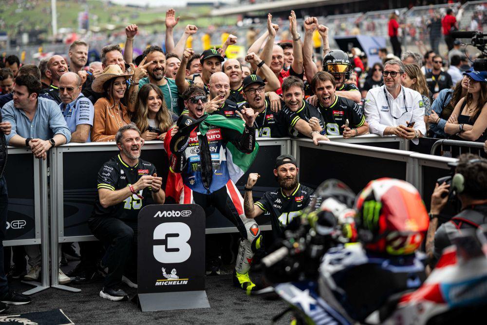 Pembalap VR46 Racing, Fabio Di Giannantonio raih podium di MotoGP Amerika 2025 (dok. Pertamina Enduro VR46 Racing Team)
