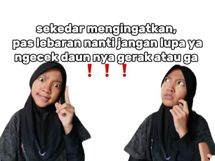 7 Meme Tumbuhan Gak Bergerak saat Lebaran, Benarkah Keajaiban Alam?