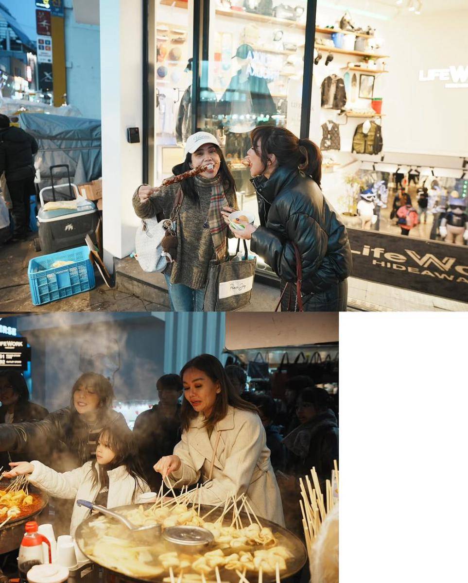 potret Gisella Anastasia kulineran di Myeongdong (instagram.com/gadiiing)