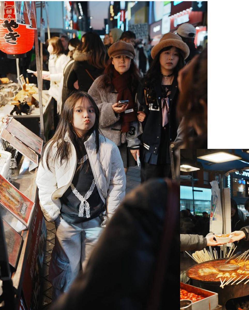 potret Gisella Anastasia kulineran di Myeongdong (instagram.com/gadiiing)