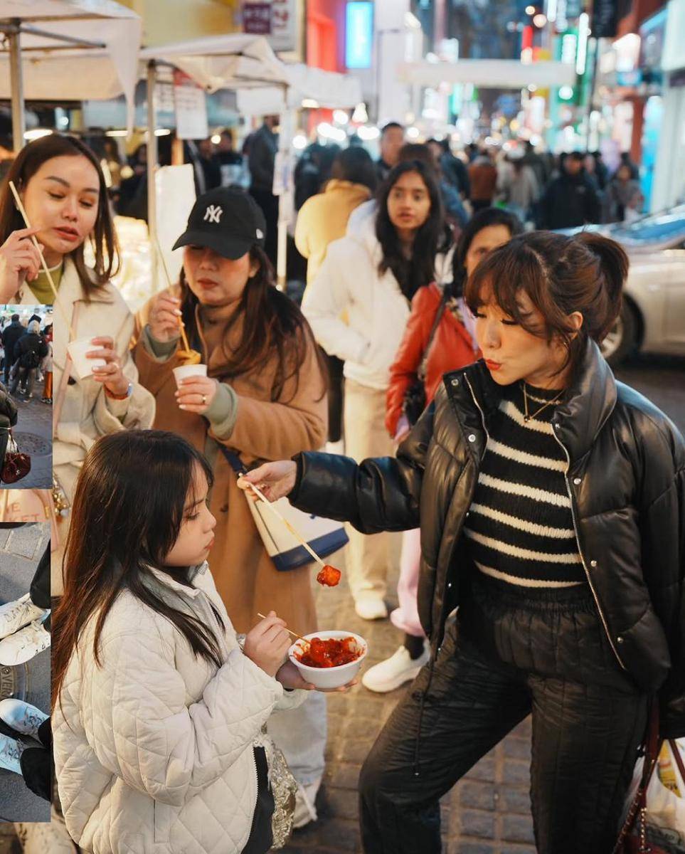 potret Gisella Anastasia kulineran di Myeongdong (instagram.com/gadiiing)