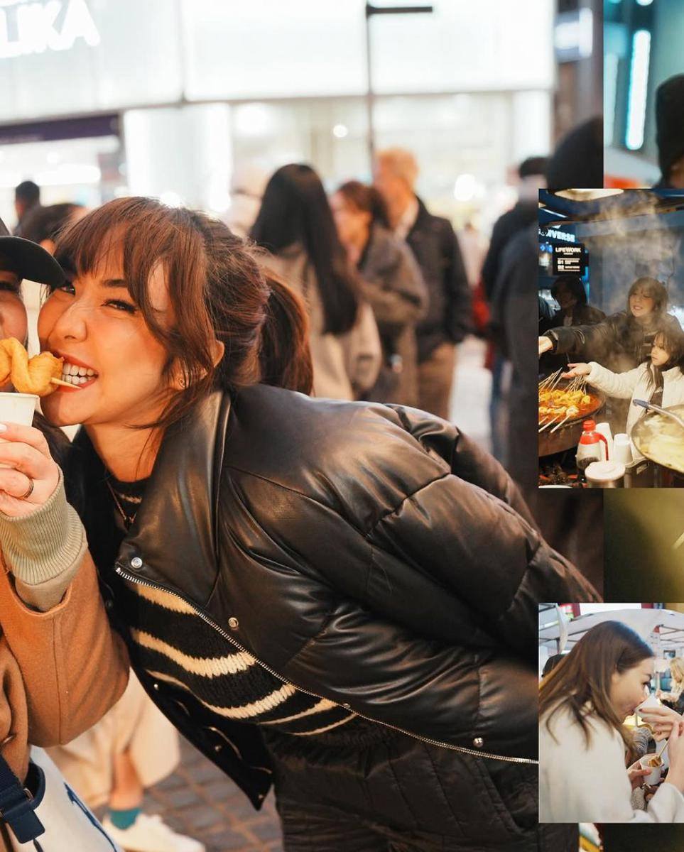 potret Gisella Anastasia kulineran di Myeongdong (instagram.com/gadiiing)