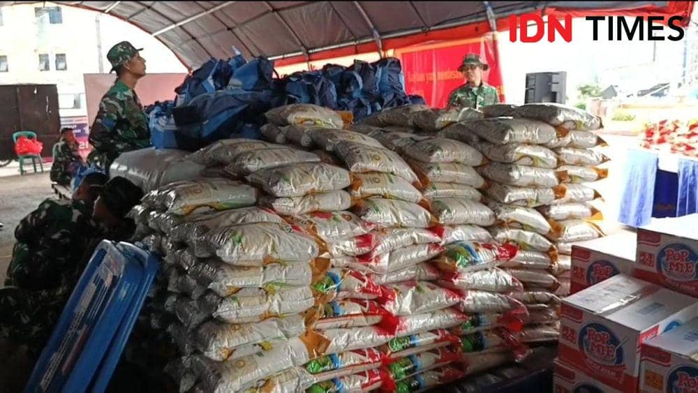 Bantuan yang disalurkan ke Myanmar. (IDN Times/Muhaimin)