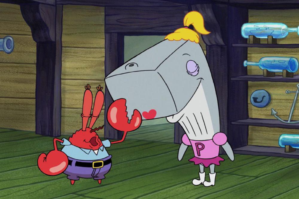 Pearl dan Tuan Krabs (dok. Nickelodeon/SpongeBob SquarePants)