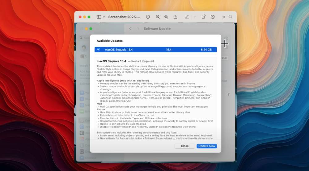 macOS Sequoia 15.4 (youtube.com/zollotech)